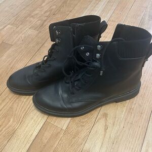 Kenneth Cole Reaction Black Combat Boots